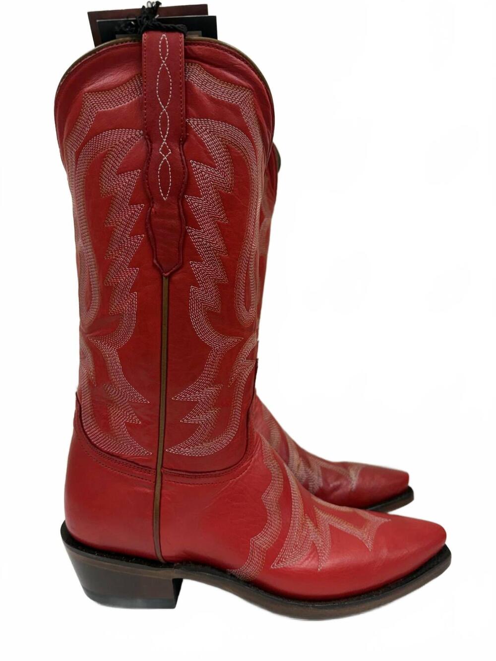 NEW LUCCHESE women's western boots in red